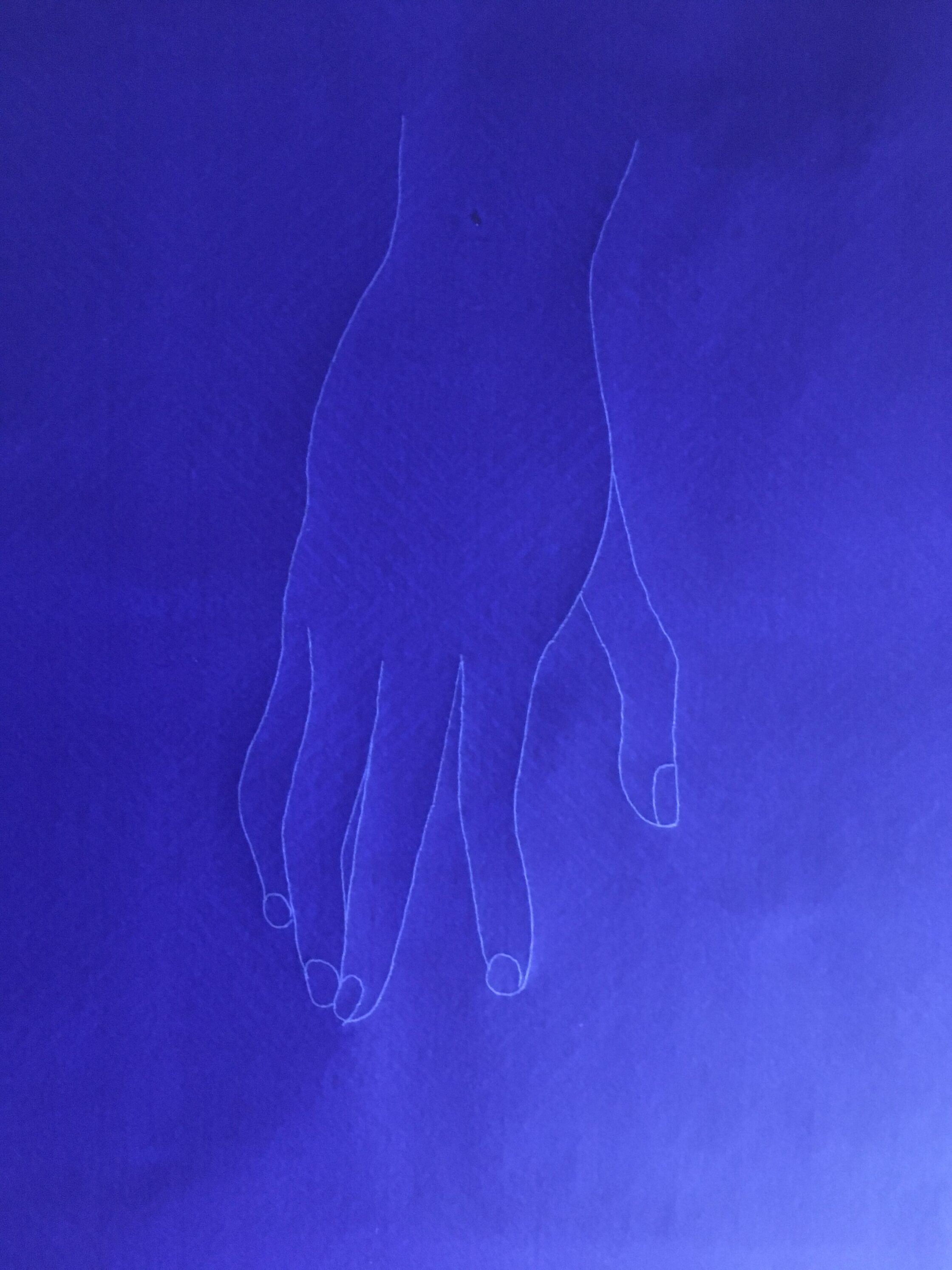 Maria Gil Ulldemolins Blue Hand